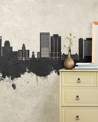 Halifax Canada Skyline Concrete Wallpaper