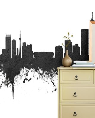 Johannesburg South Africa Skyline Black & White Wallpaper