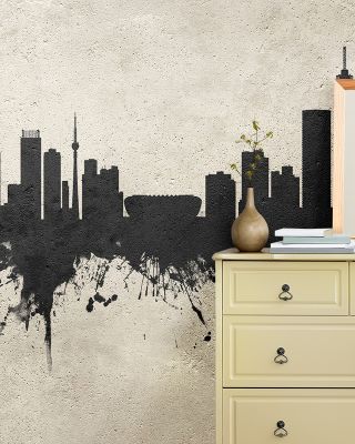 Johannesburg South Africa Skyline Concrete Wallpaper