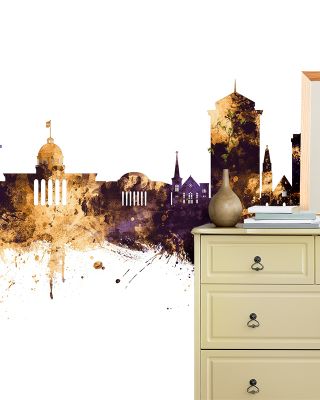 Montgomery Alabama Skyline Purple & Gold
