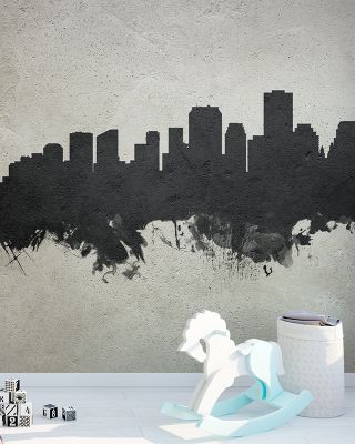 New Orleans Louisiana Skyline Concrete