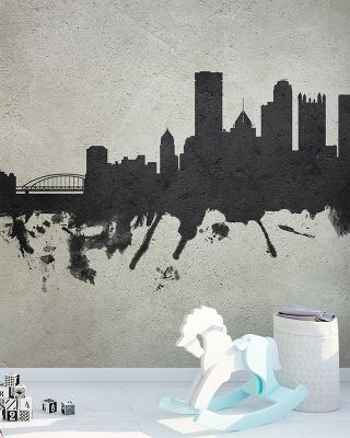 Pittsburgh Pennsylvania Skyline Concrete