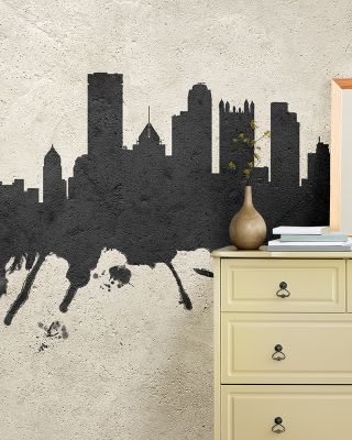 Pittsburgh Pennsylvania Skyline Concrete
