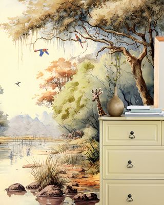 River Scene of Kenya