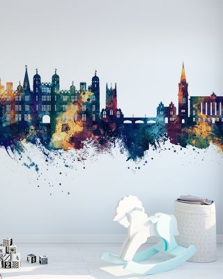 Stamford England Skyline Blue & Bronze
