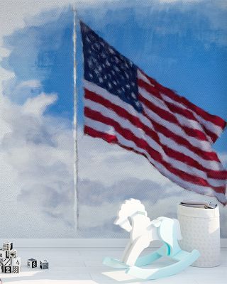 Stars and Stripes on Canvas