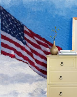 Stars and Stripes on Canvas