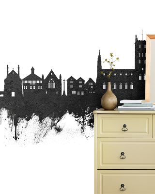 Tewkesbury England Skyline Black & White