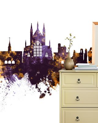 Winchester England Skyline Purple & Gold
