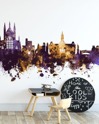 Winchester England Skyline Purple & Gold
