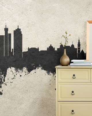 Zagreb Croatia Skyline Concrete