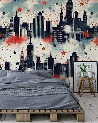 4th of July Skyline Patriotic Wallpaper