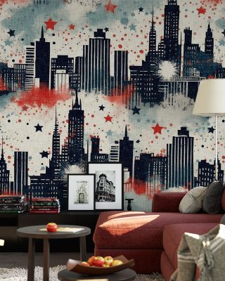 4th of July Skyline Patriotic Wallpaper