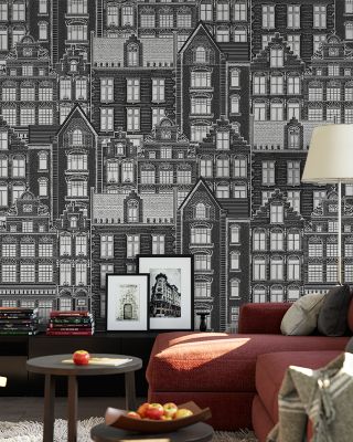 Bustling City Urban Mural