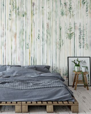 Charming Garden Spring Floral Wallpaper