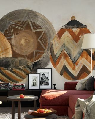 Clay Collage Abstract Wallpaper