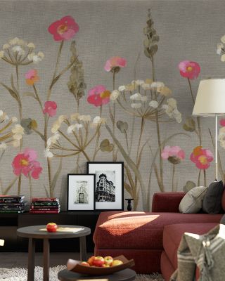 Delicate Garden Canvas Wallpaper
