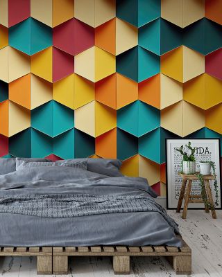 Diamond Scales Modern Wallpaper