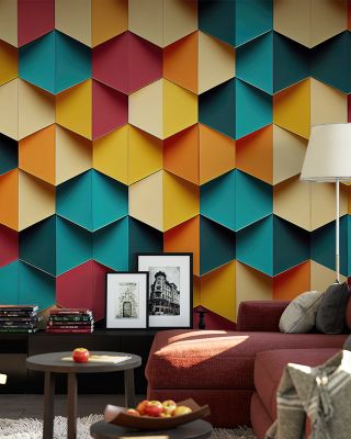 Diamond Scales Modern Wallpaper