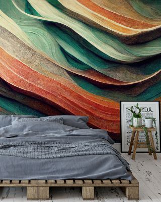 Firebrick And Light Abstract Wallpaper