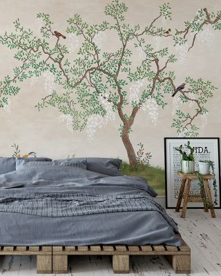 Garden View Botanical Wallpaper