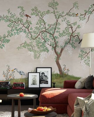 Garden View Botanical Wallpaper