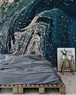 Marbled Paper, Dark Abstract Wallpaper