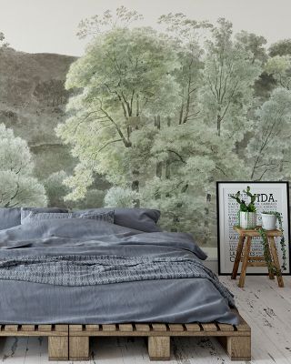Painted Trees of Subiaco Scenic Wallpaper