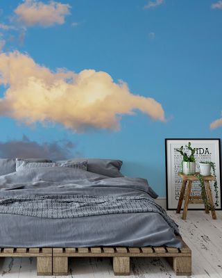 Sunny Day Clouds Scenic Wallpaper