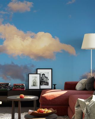 Sunny Day Clouds Scenic Wallpaper