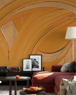 Weaving Yellow Artistic Wallpaper