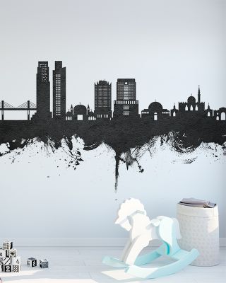 Amman Skyline Black & White