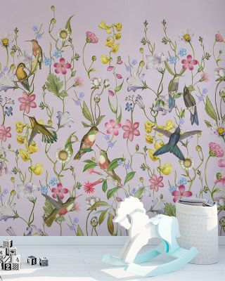 Bird Garden Dark Purple