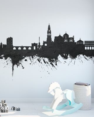 Córdoba Spain Skyline Black & White