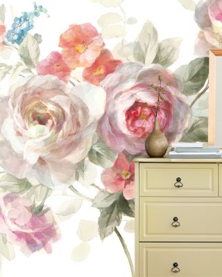 Cottage Garden on White