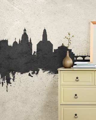 Dresden Germany Skyline Concrete