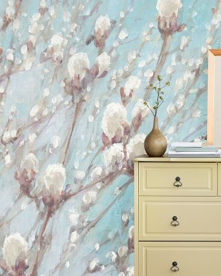 Early Spring Delicate Floral Wallpaper