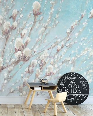 Early Spring Delicate Floral Wallpaper