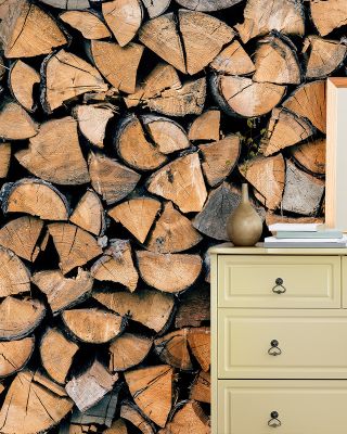 Firewood Rustic Wallpaper