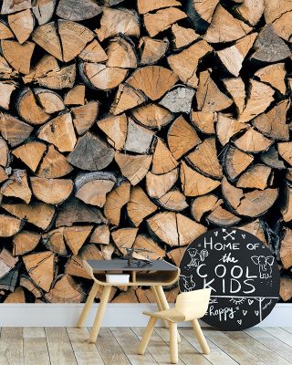 Firewood Rustic Wallpaper