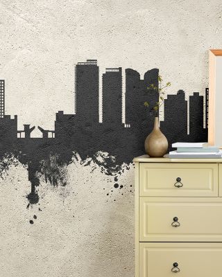 Fort Lauderdale Florida Skyline Concrete Wallpaper