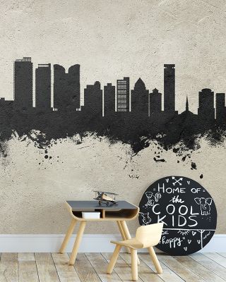 Fort Lauderdale Florida Skyline Concrete Wallpaper