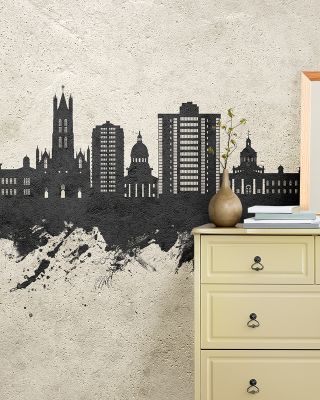 Kingston Canada Skyline Concrete Wallpaper