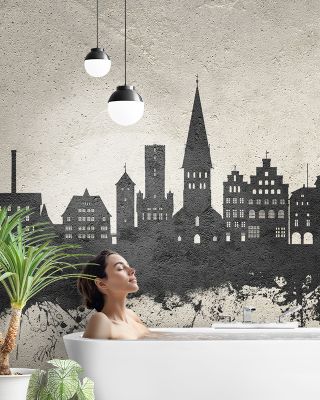 Luneburg Germany Skyline Concrete