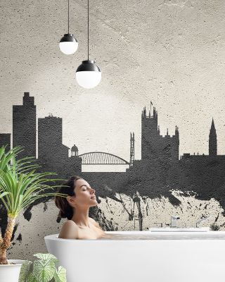 Manchester England Skyline Concrete