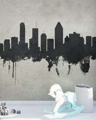 Montreal Canada Skyline Concrete