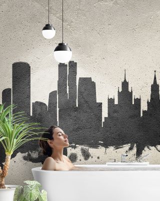 Moscow Russia Skyline Concrete