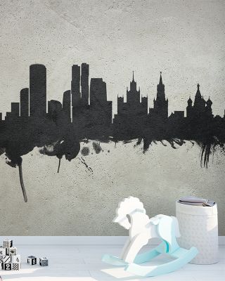 Moscow Russia Skyline Concrete
