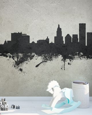 Providence Rhode Island Skyline Concrete