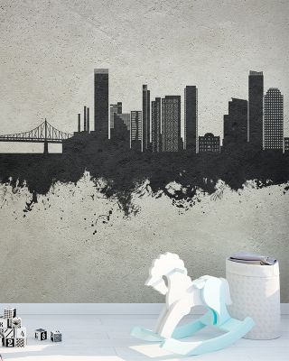 Queens New York Skyline Concrete